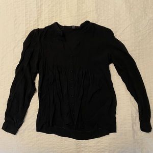Jacob long sleeve blouse black Small
